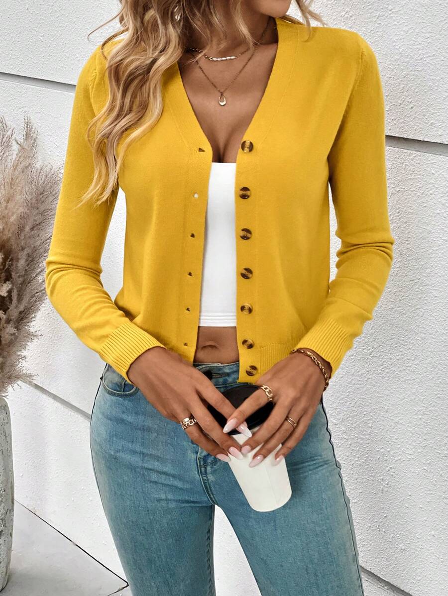Zoey Classic Minimalist Knit Cardigan