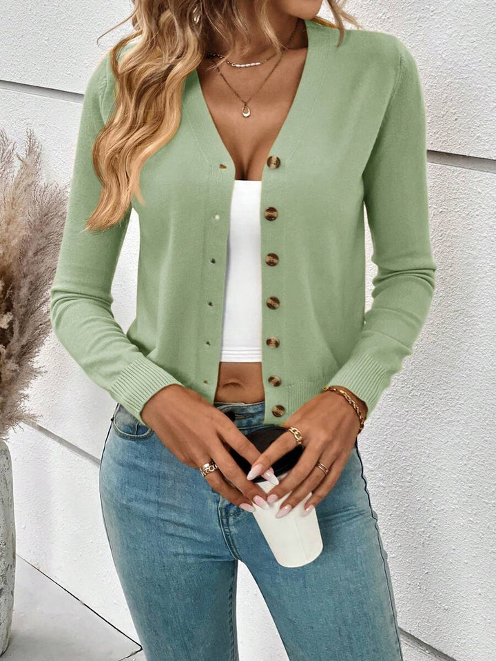 Zoey Classic Minimalist Knit Cardigan