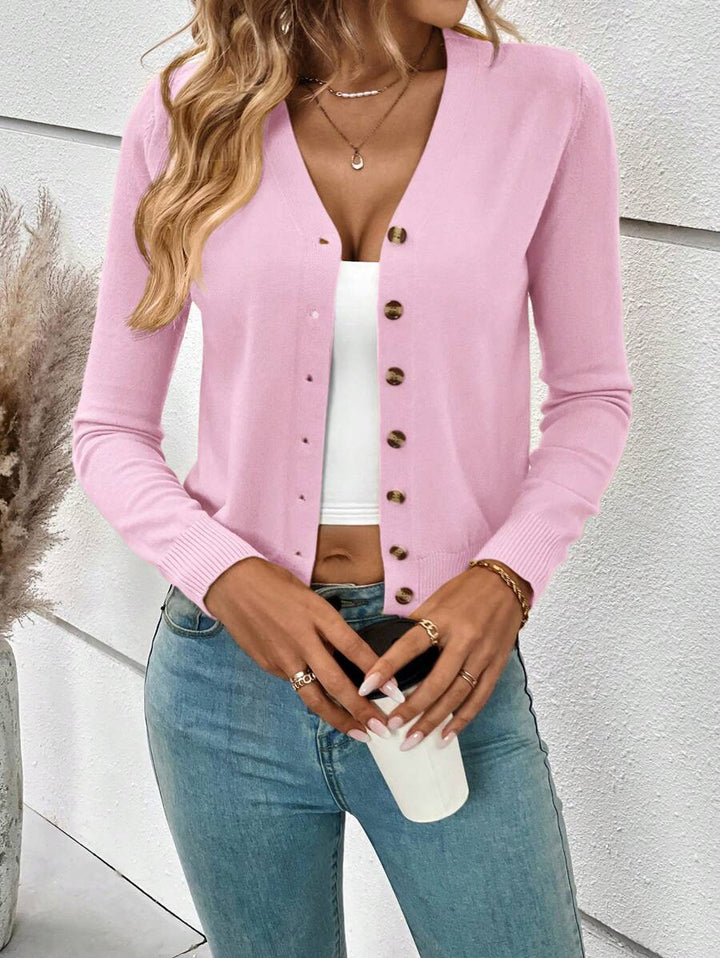 Zoey Classic Minimalist Knit Cardigan