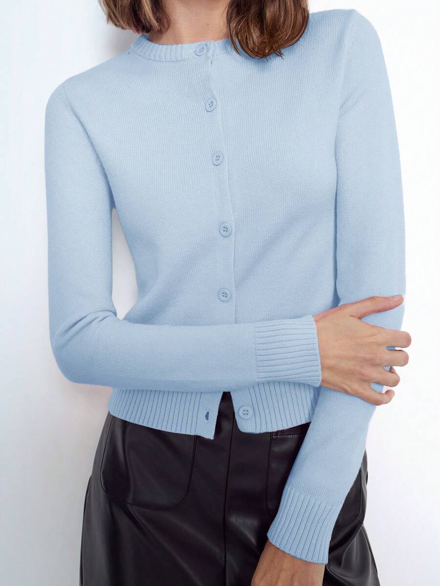 Harper Classic Button-Down Knit Cardigan