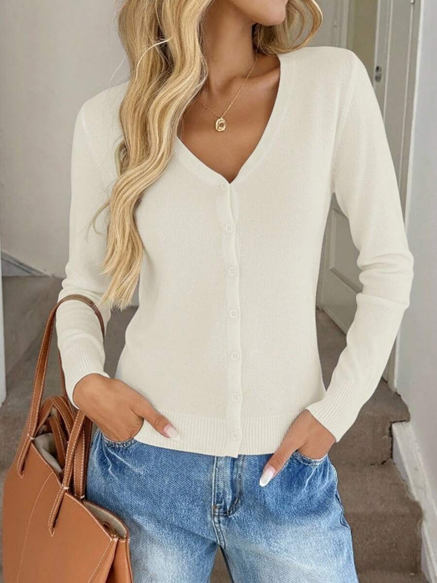 Layla Essential Loose-Fitting Tatted Cardigan