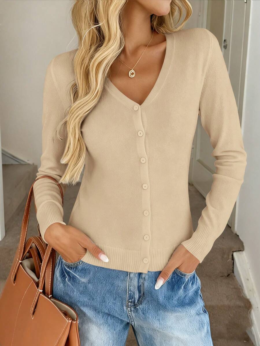 Layla Essential Loose-Fitting Tatted Cardigan
