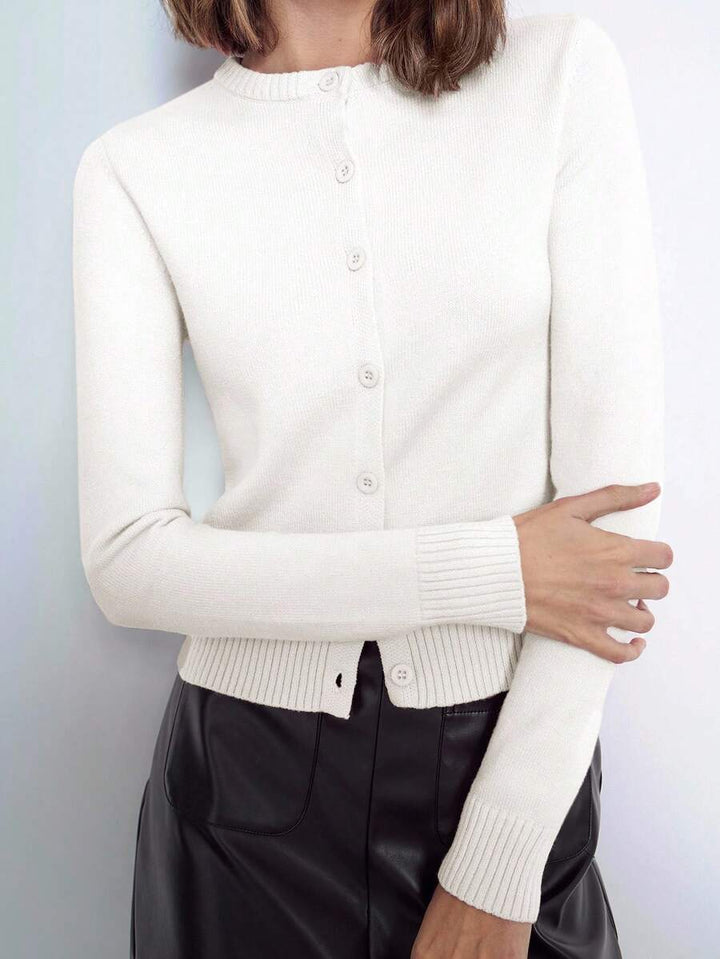 Harper Classic Button-Down Knit Cardigan