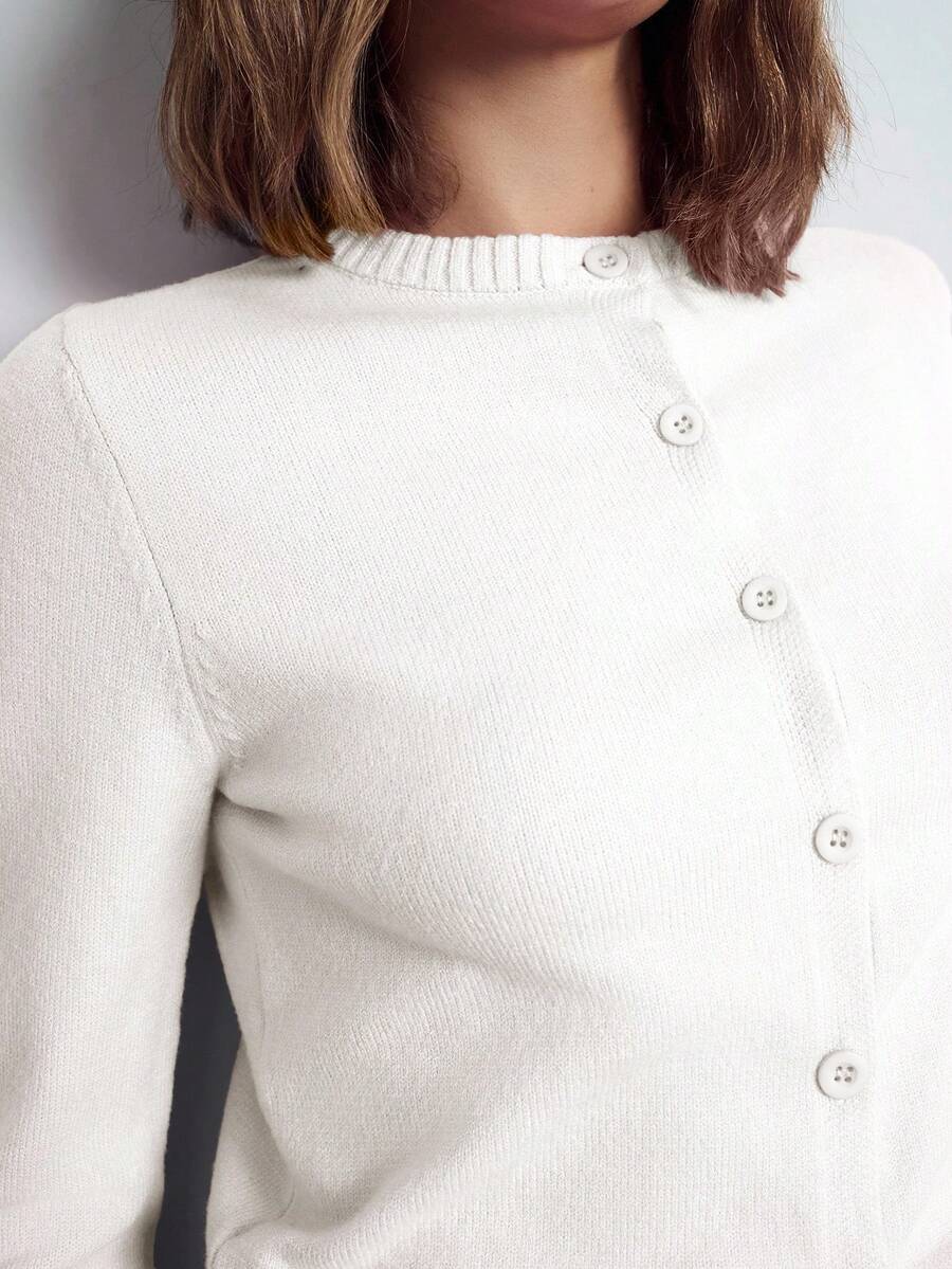 Harper Classic Button-Down Knit Cardigan