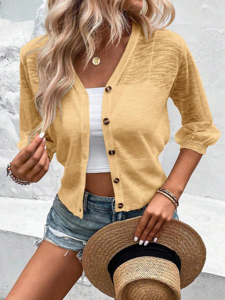 Aurora Junior V-Neck Knitted Cardigan