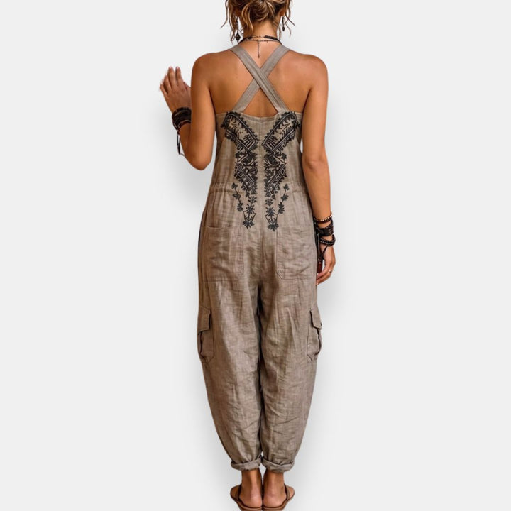 Ermina | Embroidered Bohemian Jumpsuit