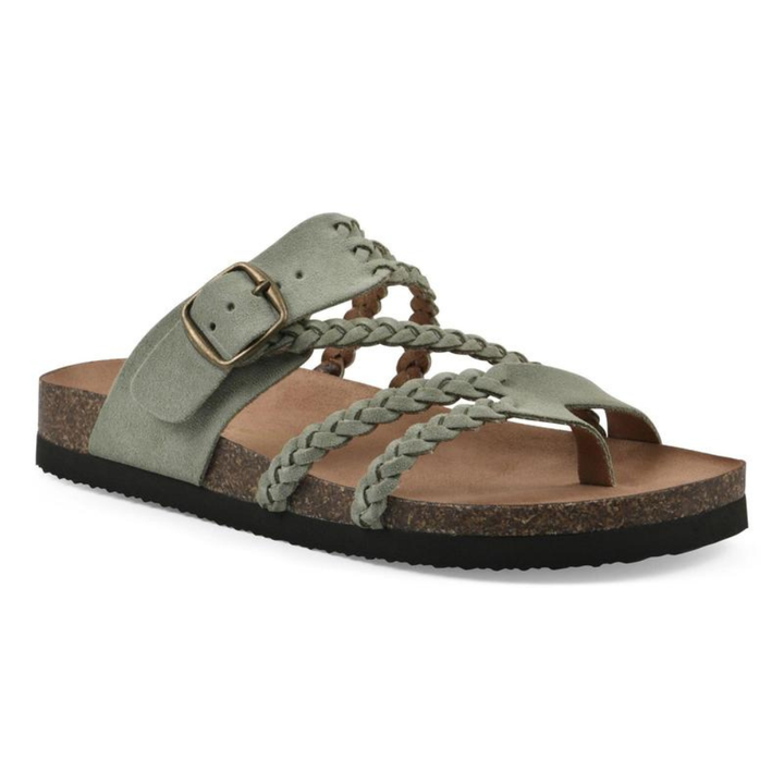 Lucia | Braided Toe-Loop Cork Sandal