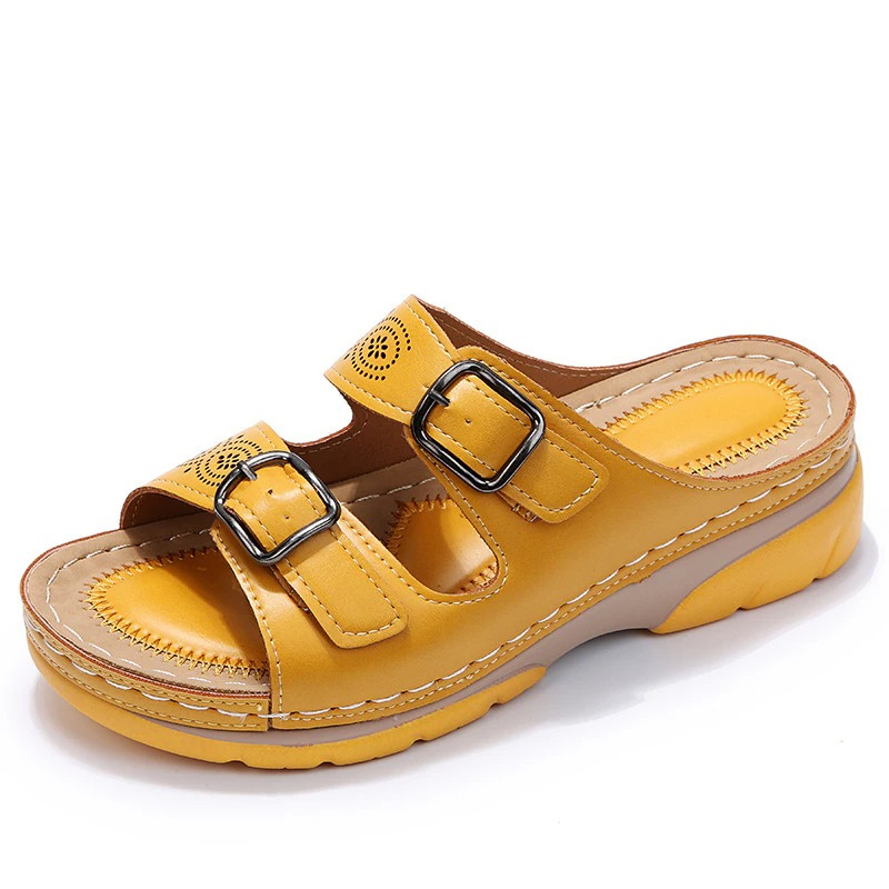 Lovas | Double Buckle Slide Sandal