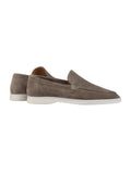 Ascona Suede Loafer – Men’s Taupe Suede Slip-On Shoe