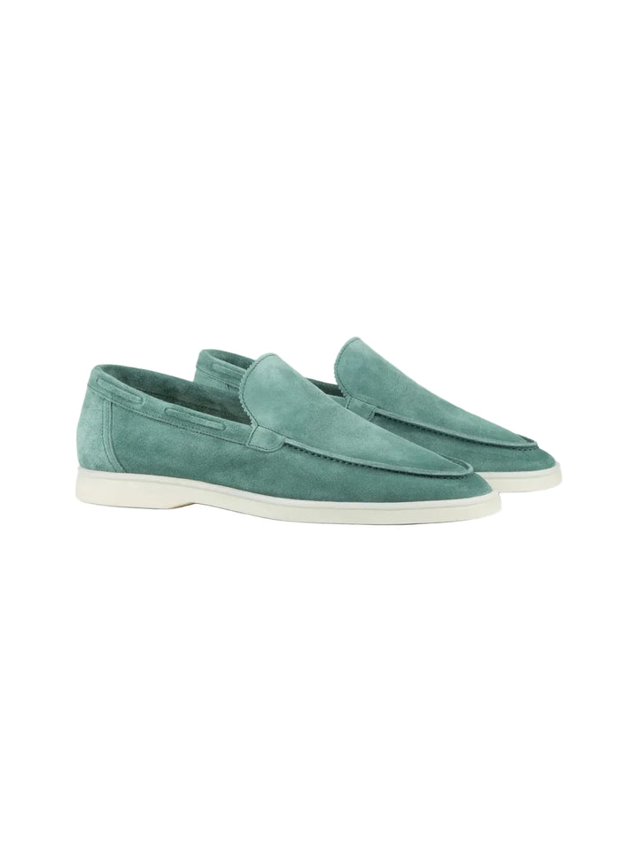 Portofino Suede Loafer – Men’s Emerald Suede Slip-On Shoe