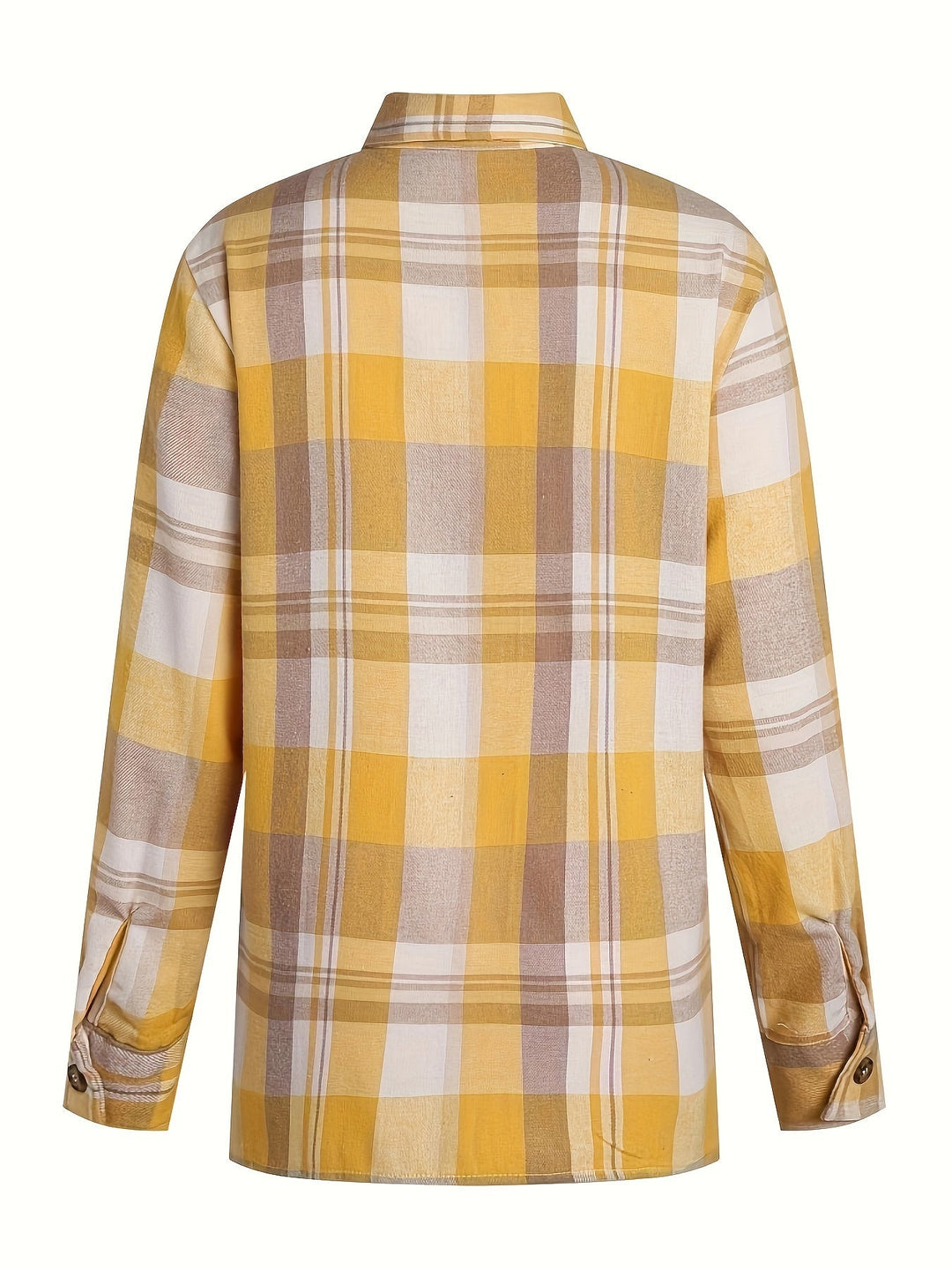 Sierra | Oversized Plaid Button-Up Shirt