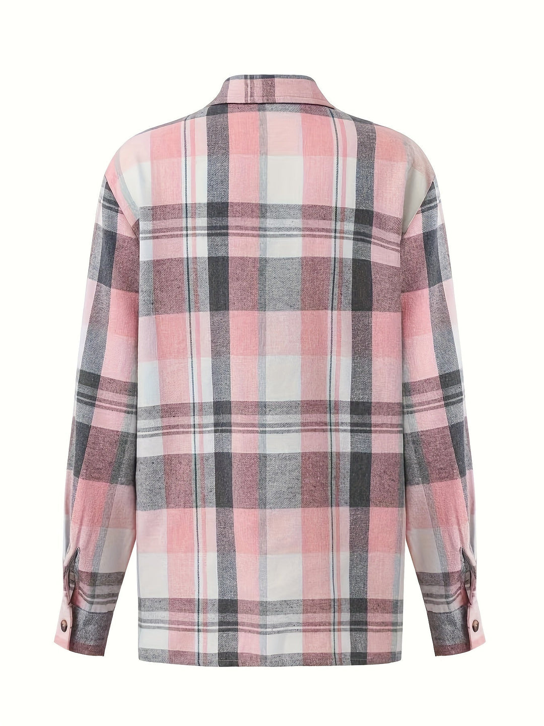 Sierra | Oversized Plaid Button-Up Shirt