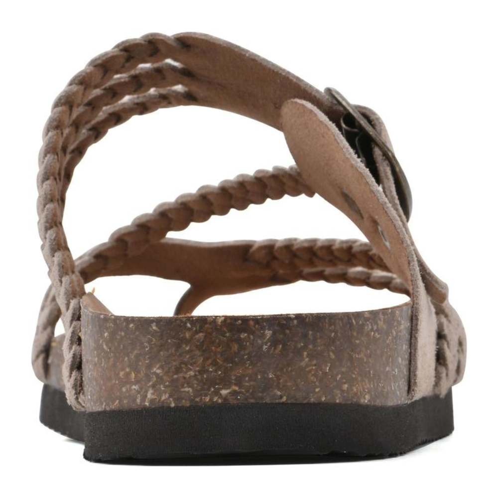 Lucia | Braided Toe-Loop Cork Sandal