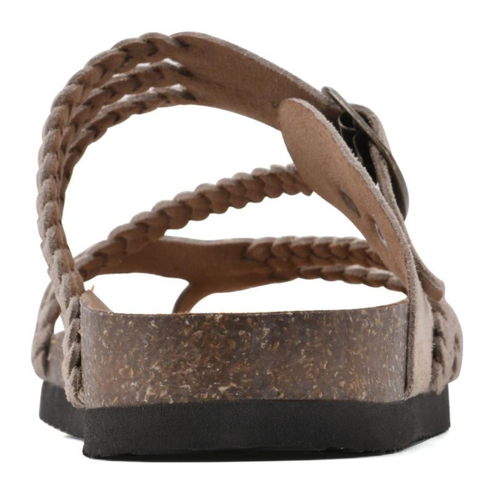Lucia | Braided Toe-Loop Cork Sandal