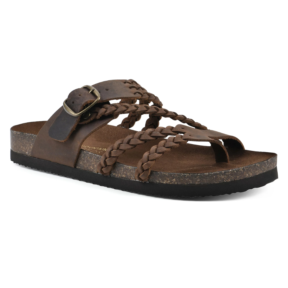 Lucia | Braided Toe-Loop Cork Sandal