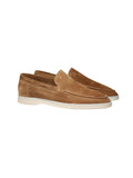 Capri Suede Loafer –  Men’s Slip-On Shoe in Tan Suede