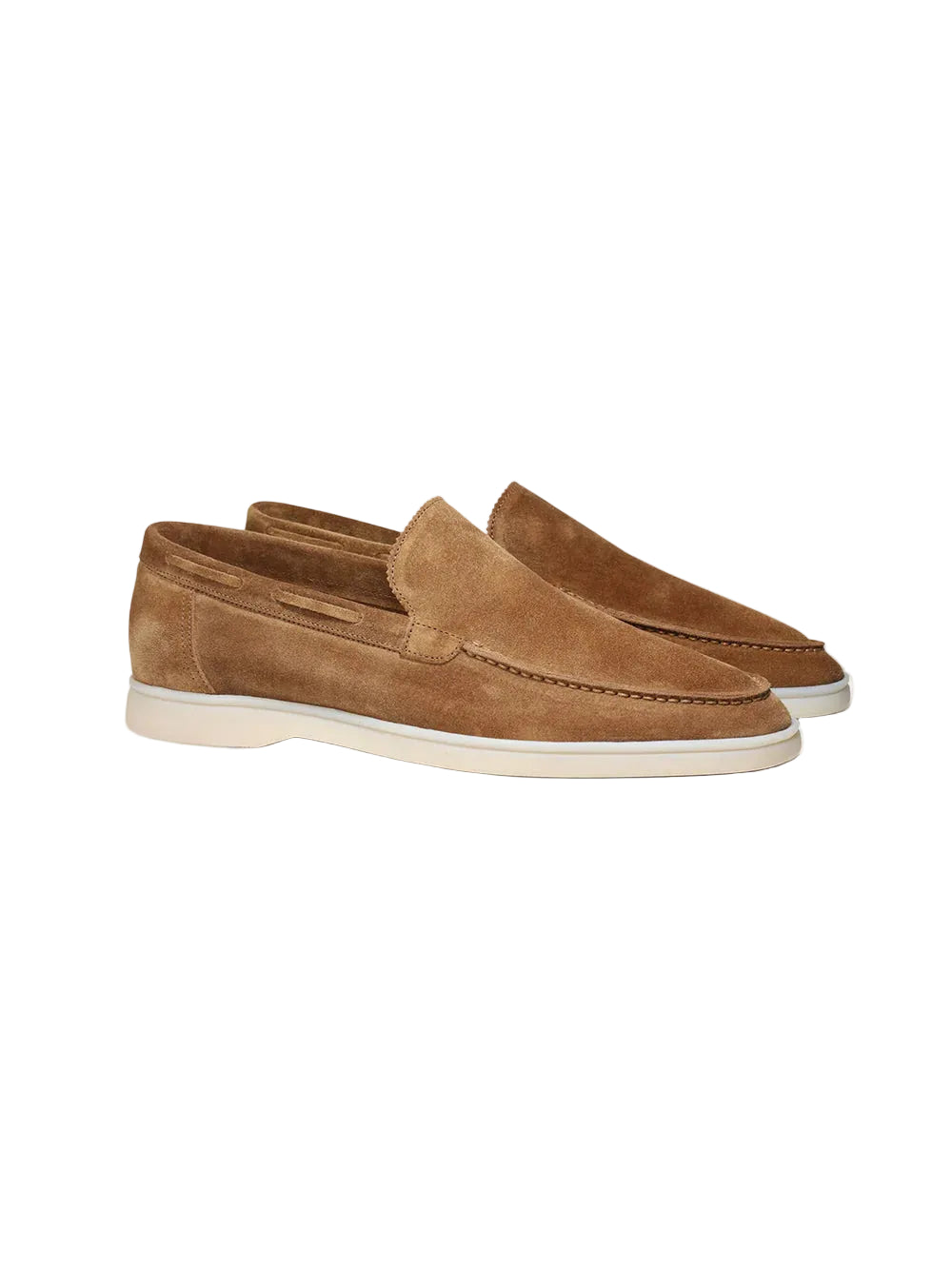 Capri Suede Loafer –  Men’s Slip-On Shoe in Tan Suede