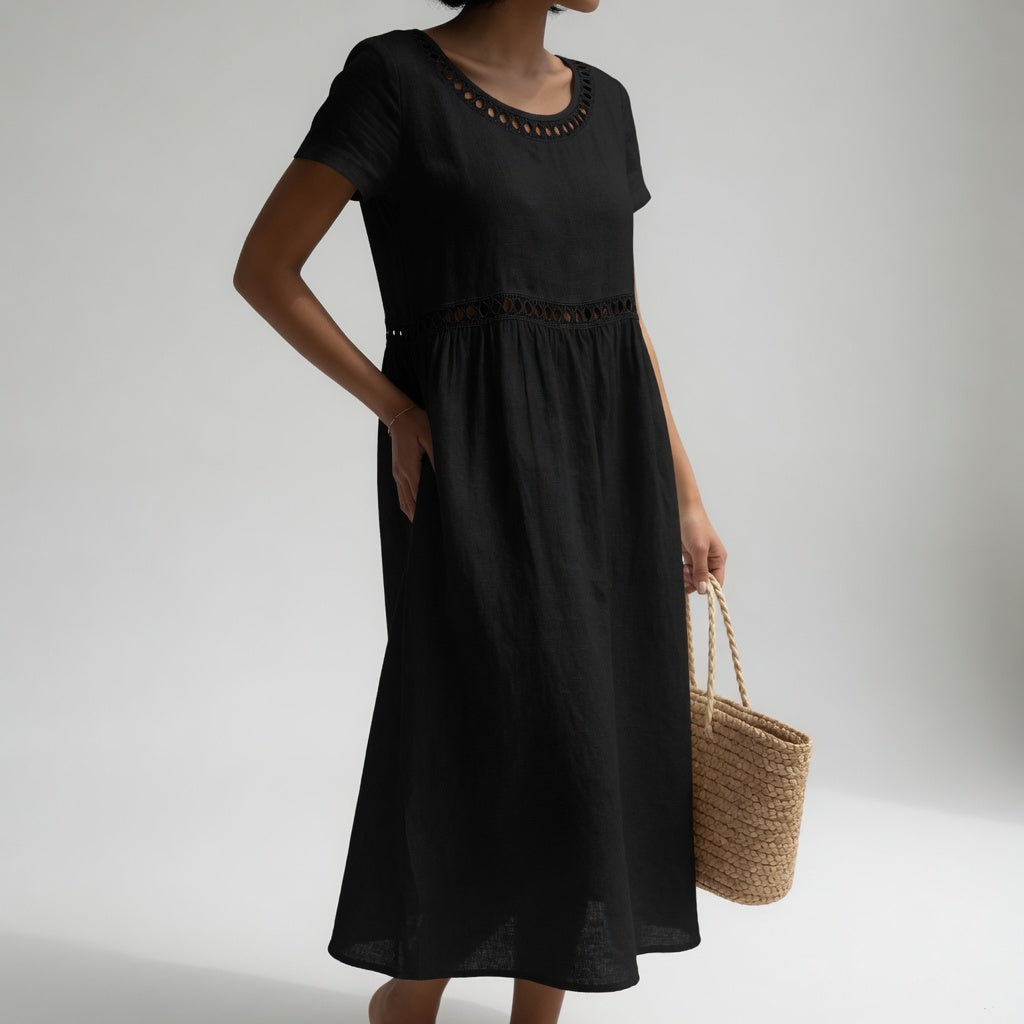 Keira | Women's Embroidered Midi Dress