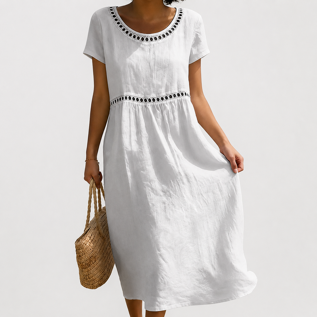 Keira | Women's Embroidered Midi Dress