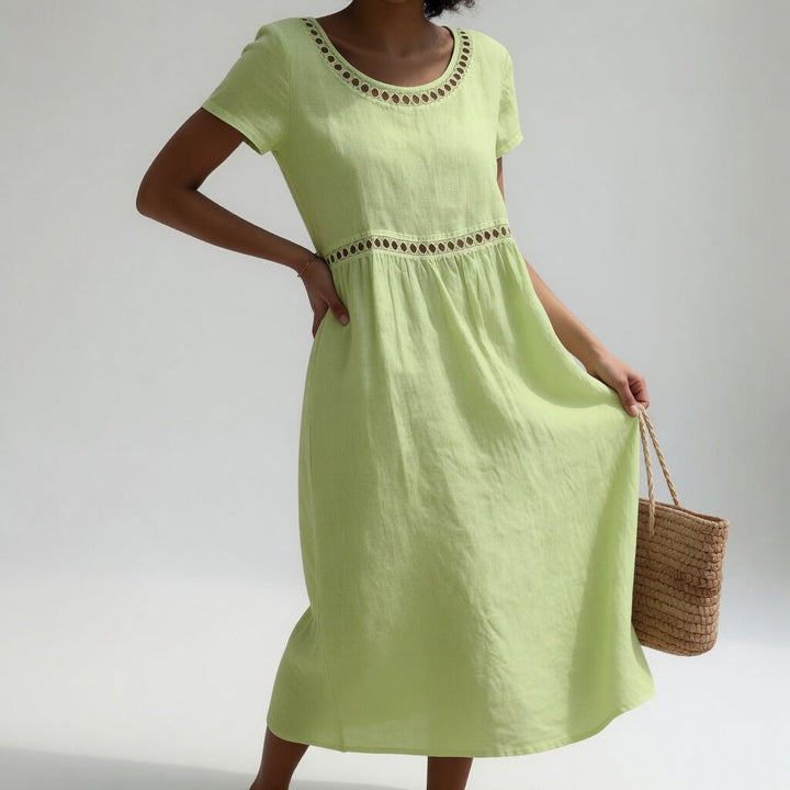 Keira | Women's Embroidered Midi Dress