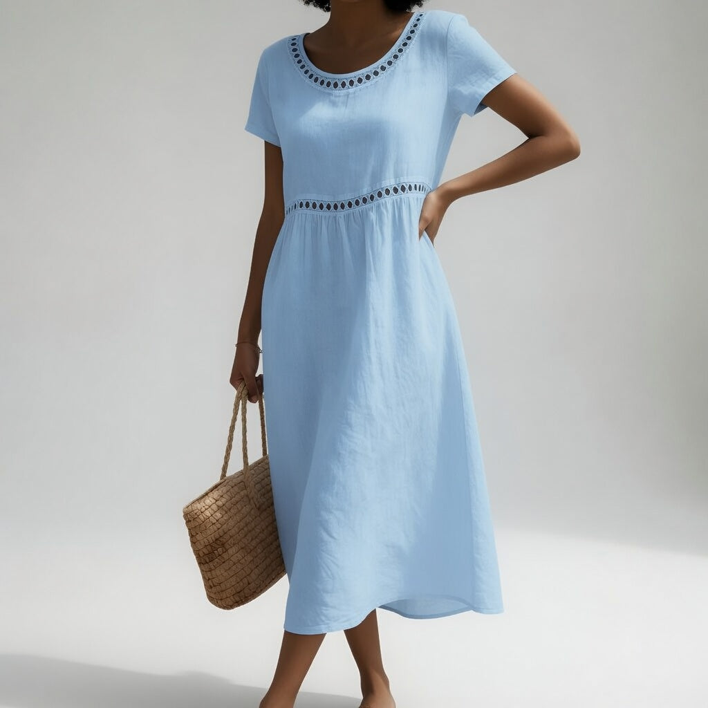 Keira | Women's Embroidered Midi Dress
