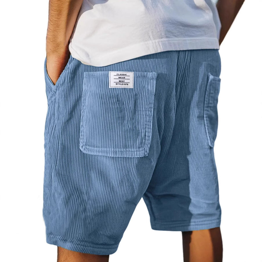 Victor | Ribbed Cargo Pocket Shorts