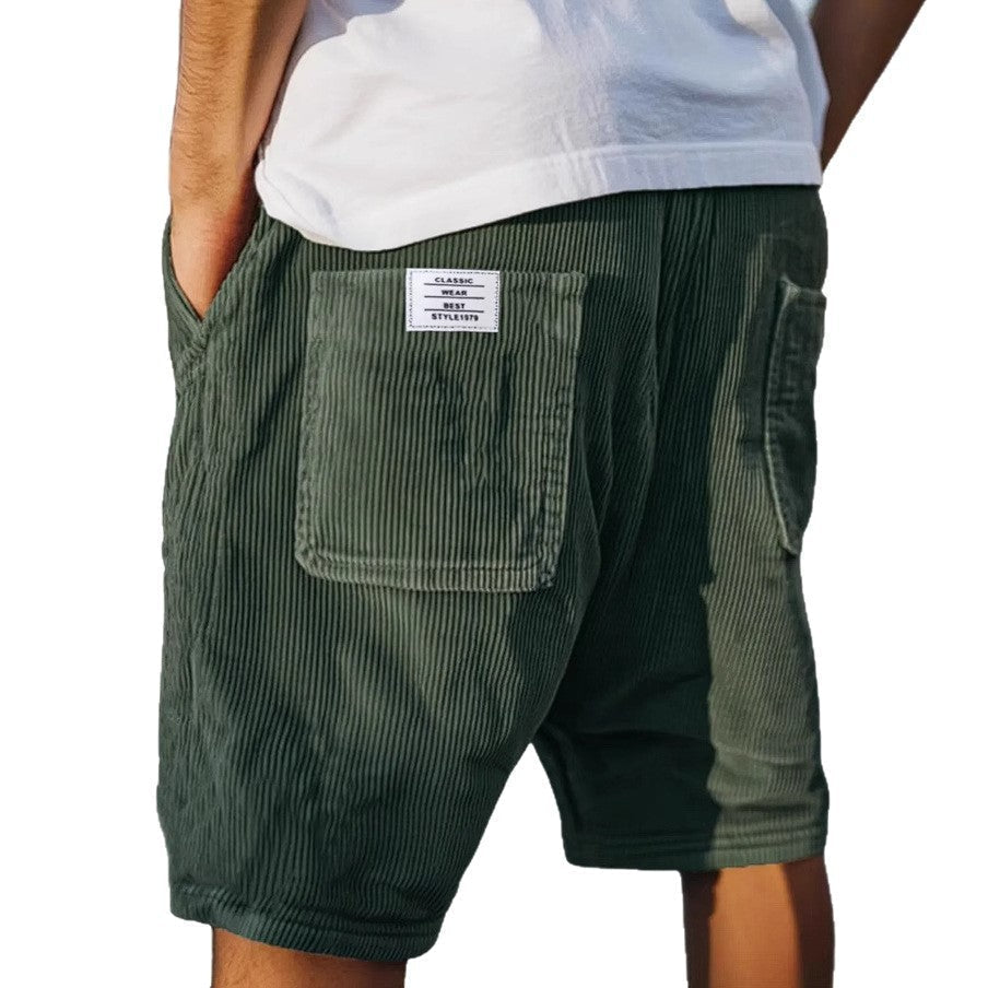 Victor | Ribbed Cargo Pocket Shorts