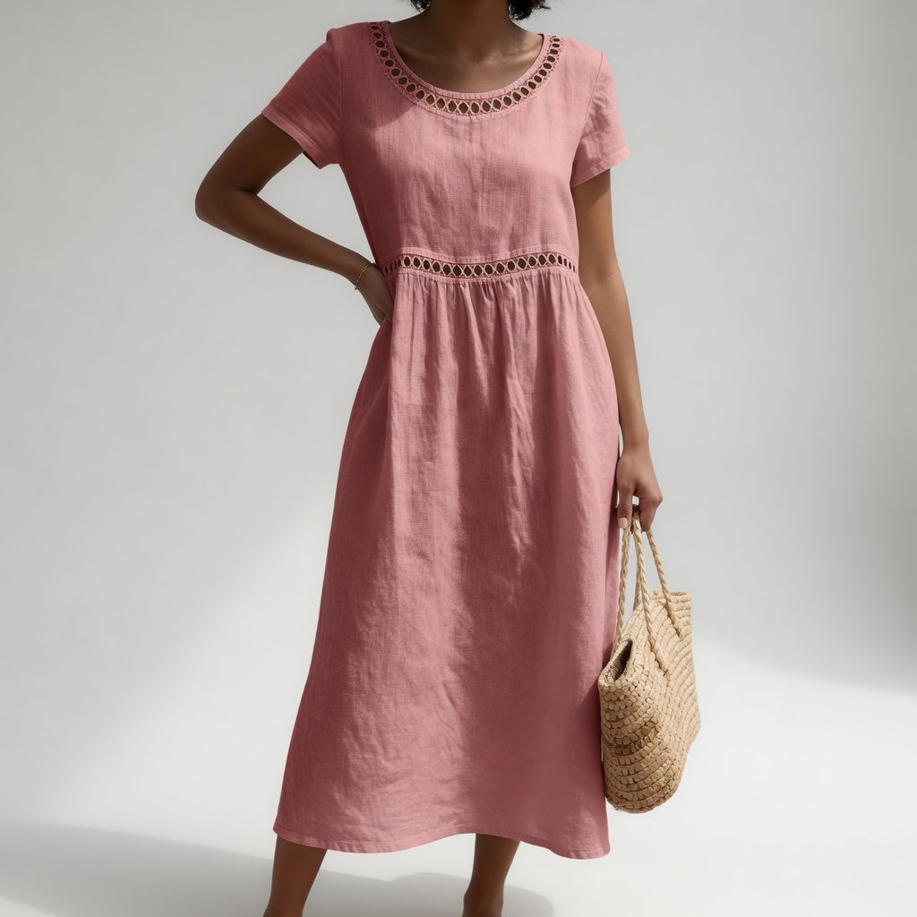 Keira | Women's Embroidered Midi Dress