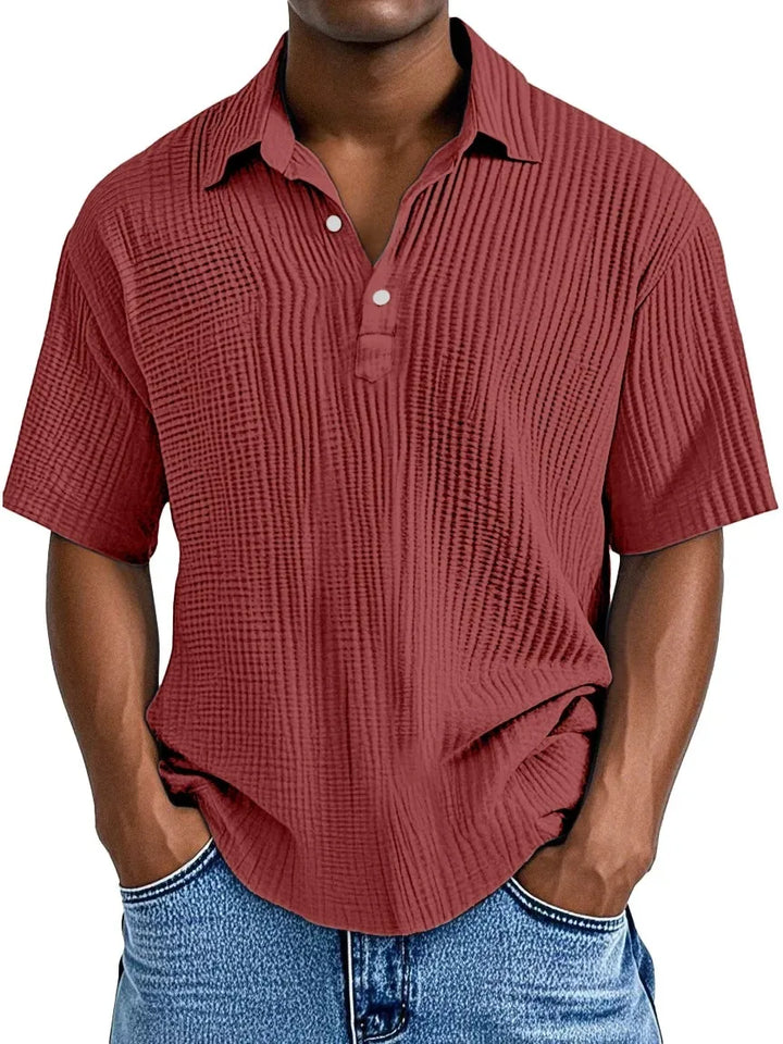 Erik | Textured Polo Shirt