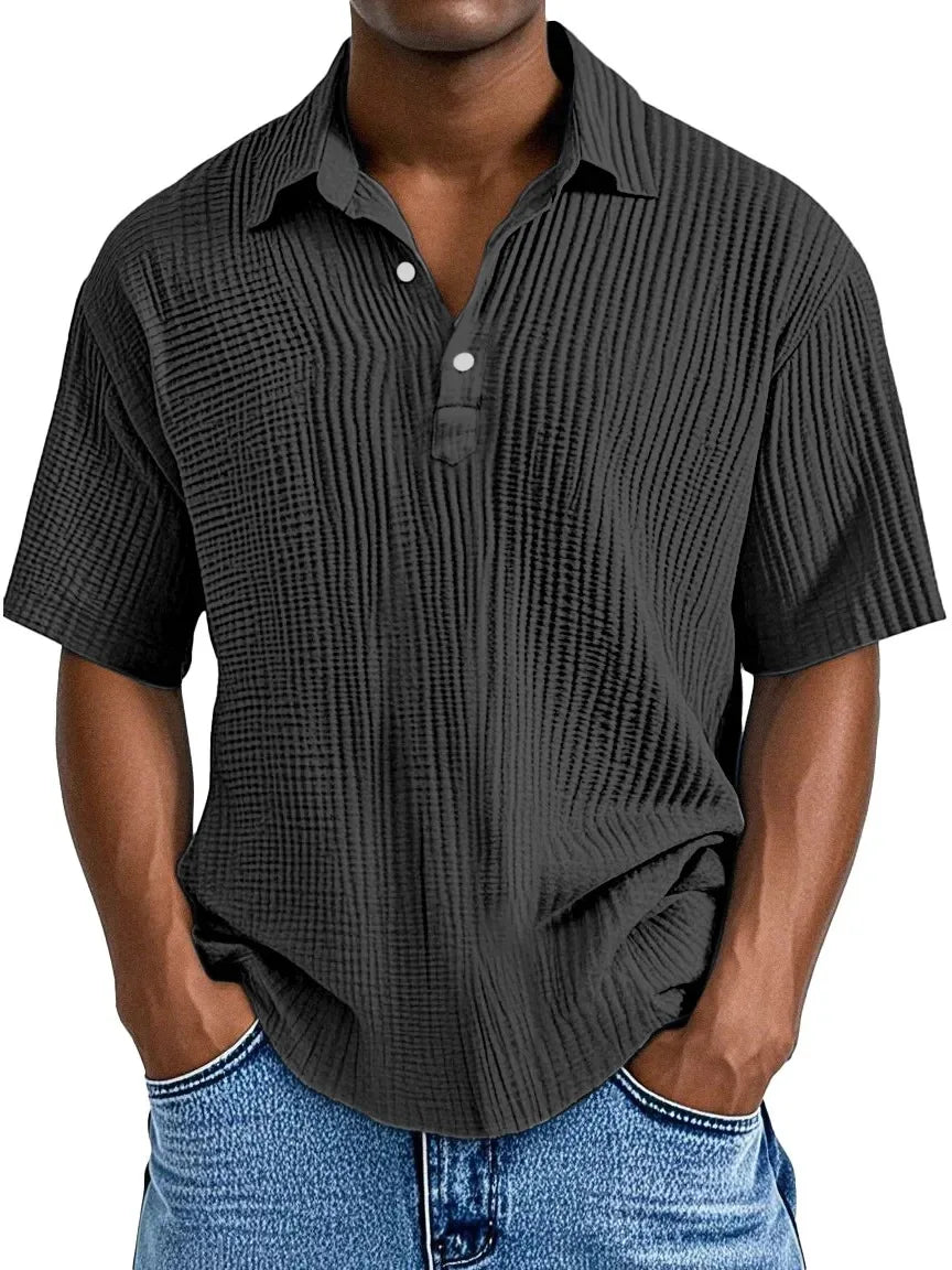 Erik | Textured Polo Shirt