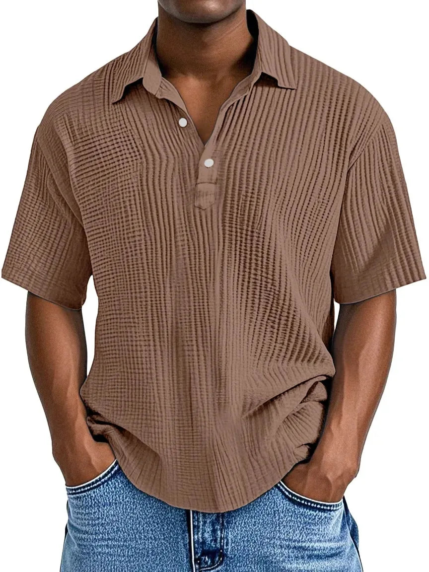 Erik | Textured Polo Shirt