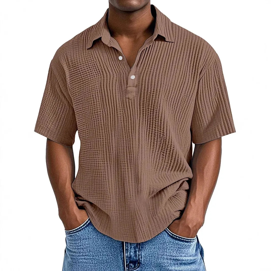 Erik | Textured Polo Shirt