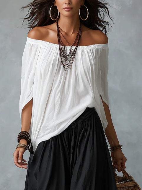 Marisol | Off-Shoulder Top & Lantern Trouser Set