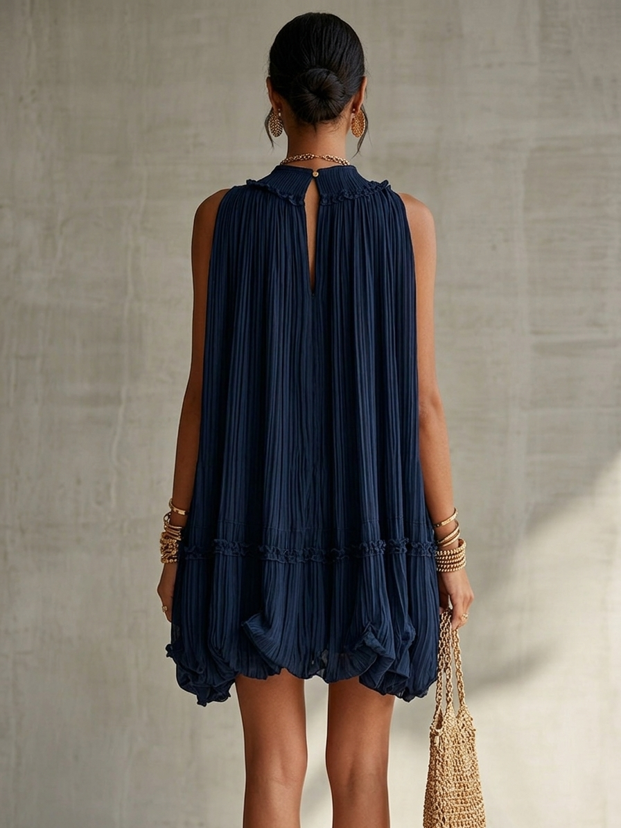 Tara | Pleated Mini Dress