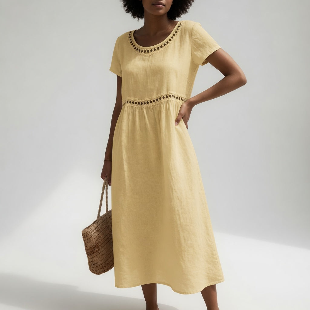 Keira | Women's Embroidered Midi Dress