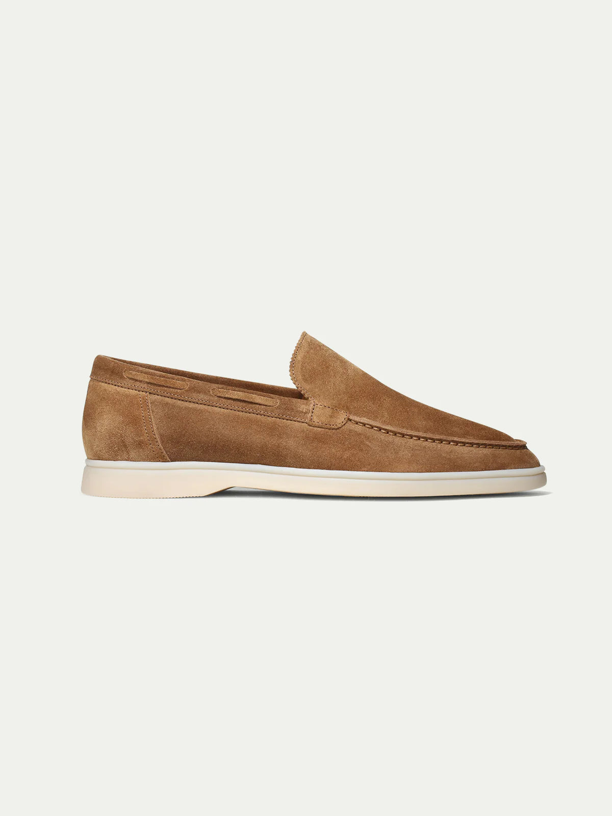 Capri Suede Loafer –  Men’s Slip-On Shoe in Tan Suede