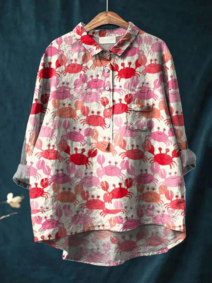 Kennedy Playful Patterned Non-Woven Blouse