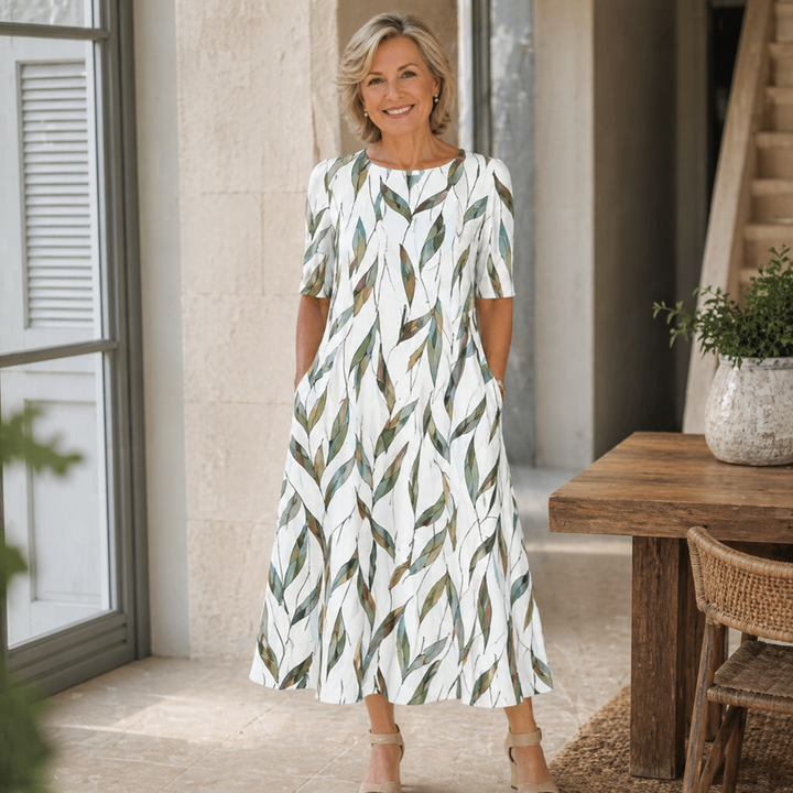 Nina | Printed Midi Dress