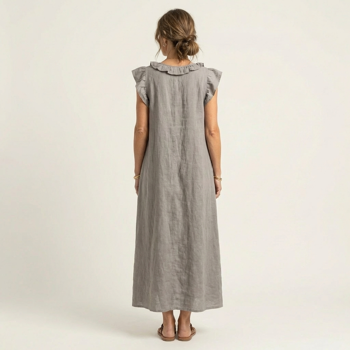 Josie | Ruffle Trim Maxi Dress