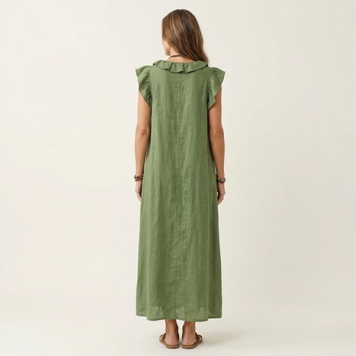 Josie | Ruffle Trim Maxi Dress