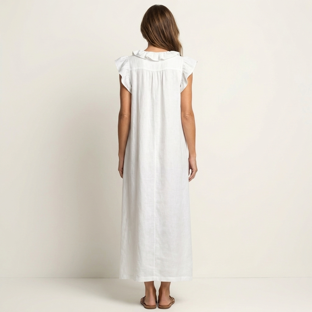 Josie | Ruffle Trim Maxi Dress