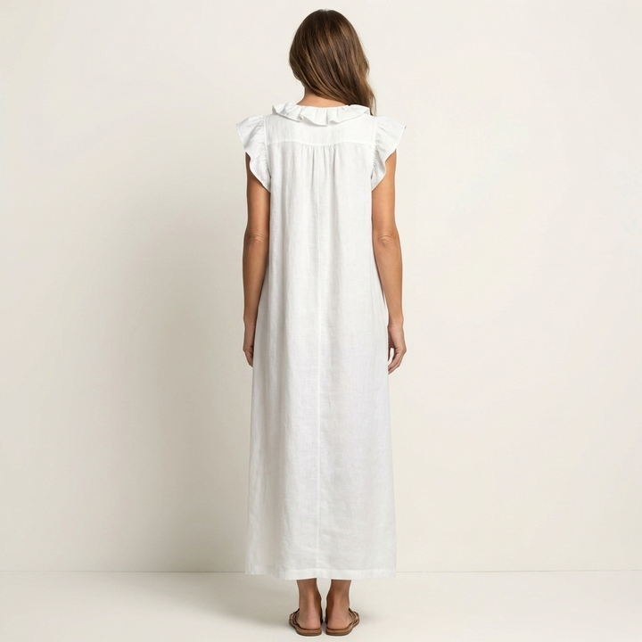 Josie | Ruffle Trim Maxi Dress