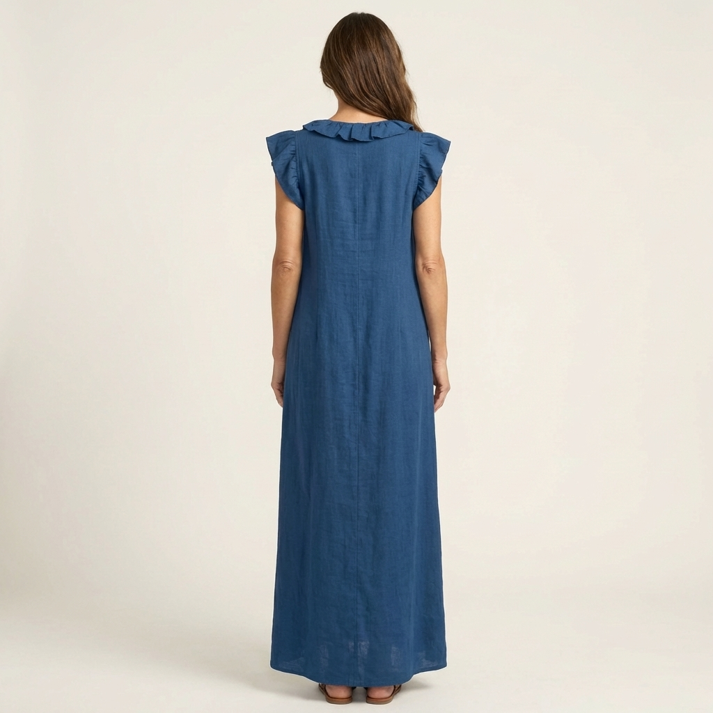 Josie | Ruffle Trim Maxi Dress