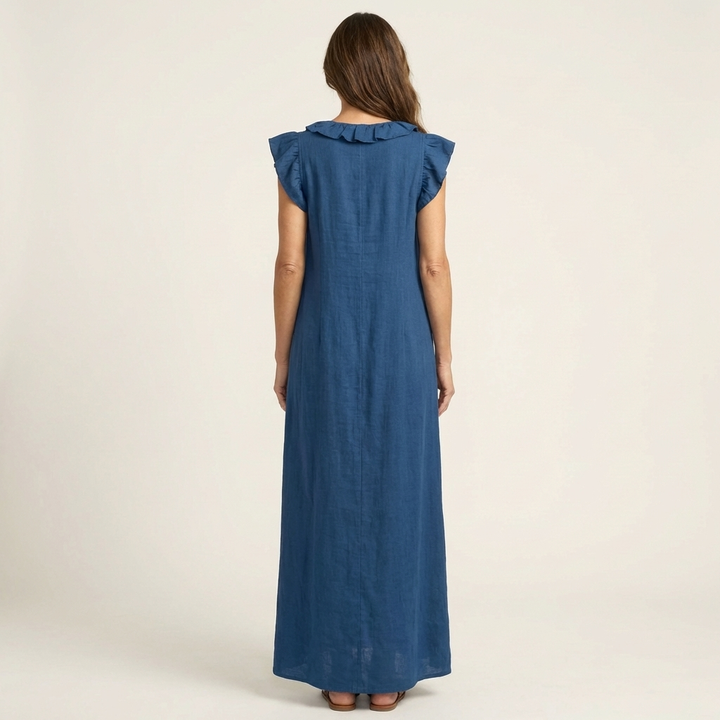 Josie | Ruffle Trim Maxi Dress