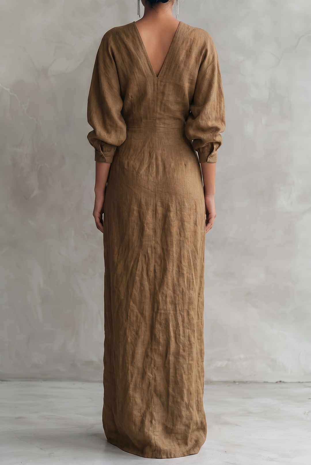 Miriam | Draped Wrap Batwing Maxi Dress