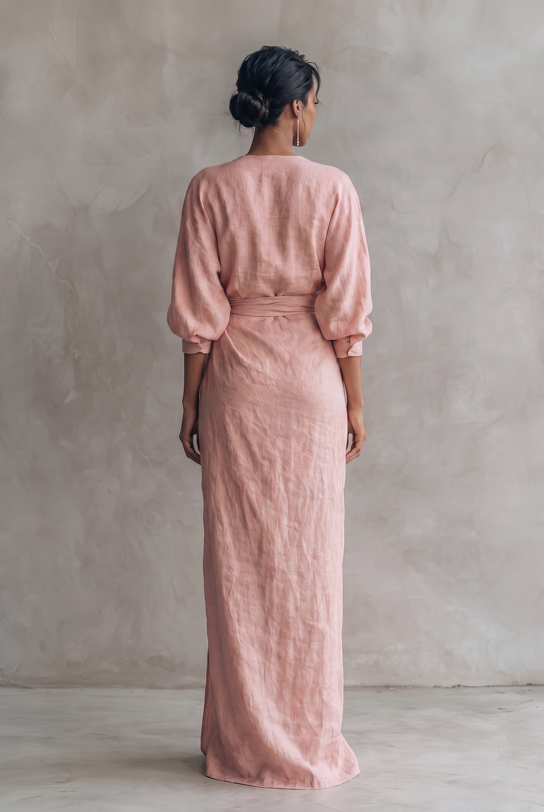 Miriam | Draped Wrap Batwing Maxi Dress