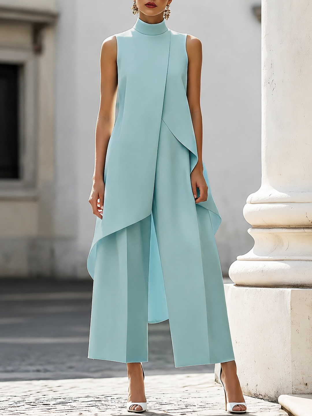 Caterina | Sleeveless Two Piece Set