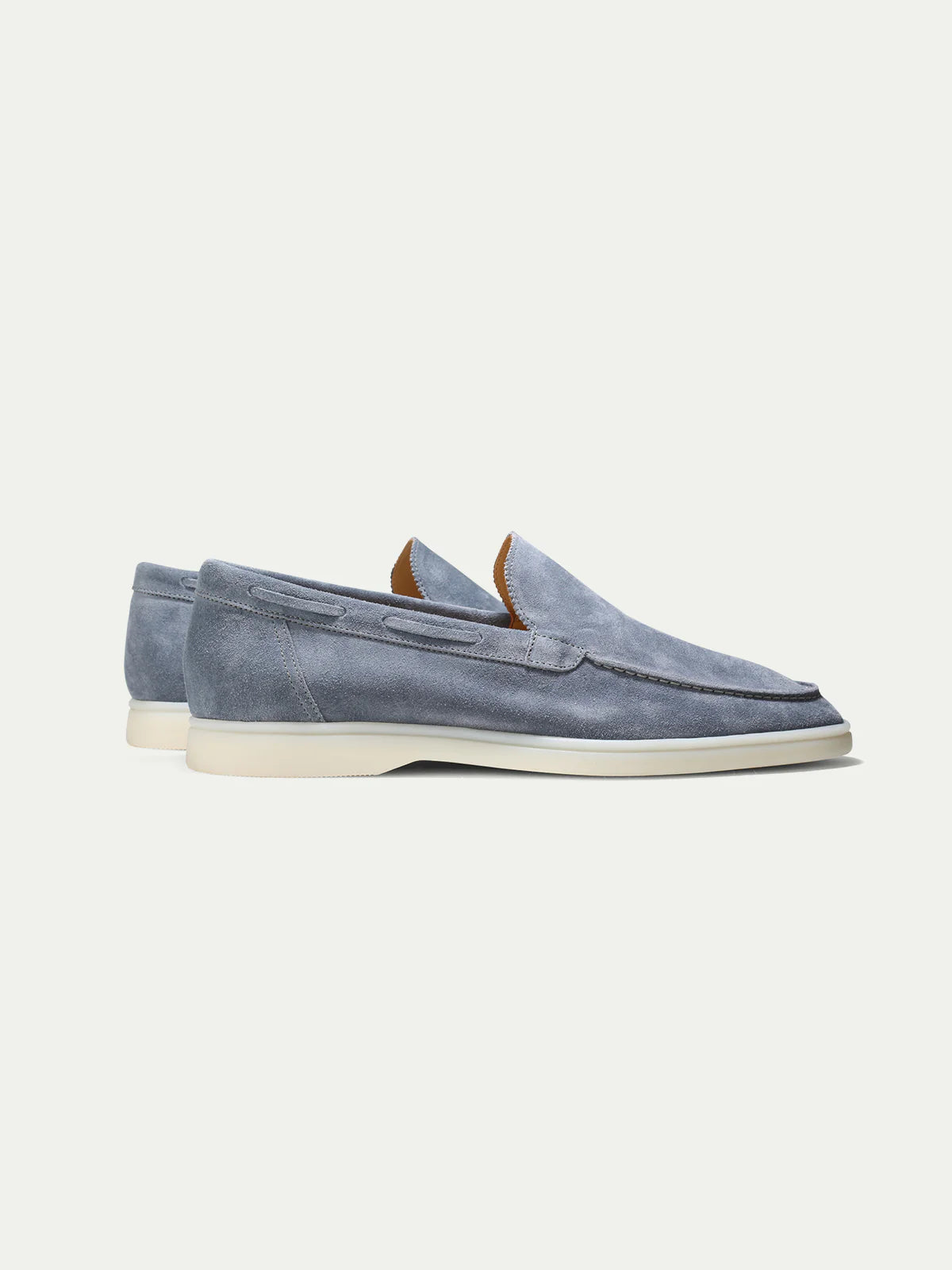Monaco Suede Loafer – Men’s Blue Grey Suede Slip-On Shoe