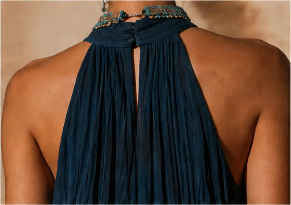 Paula | Halter Neck Ombre Maxi Dress