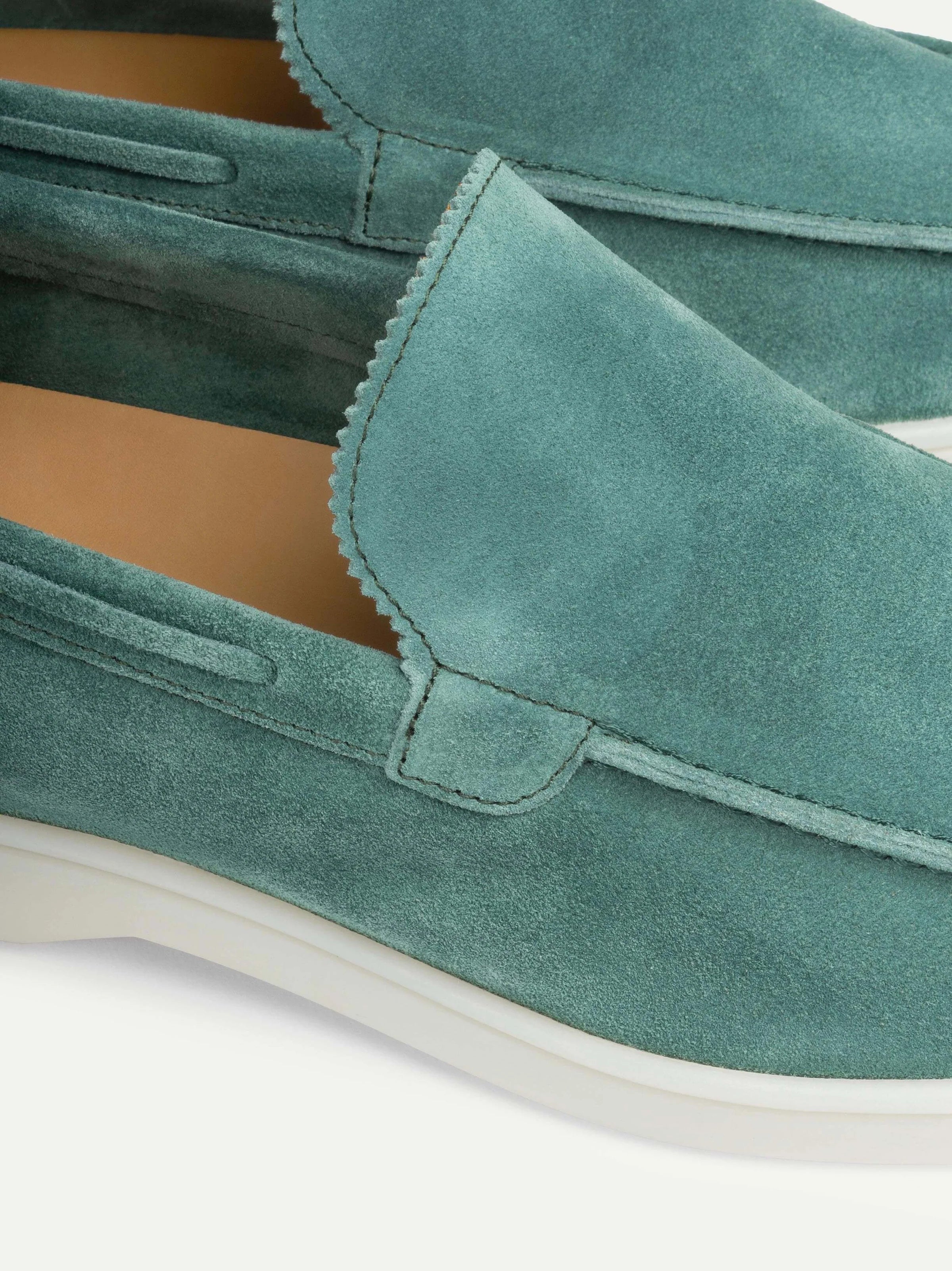 Portofino Suede Loafer – Men’s Emerald Suede Slip-On Shoe